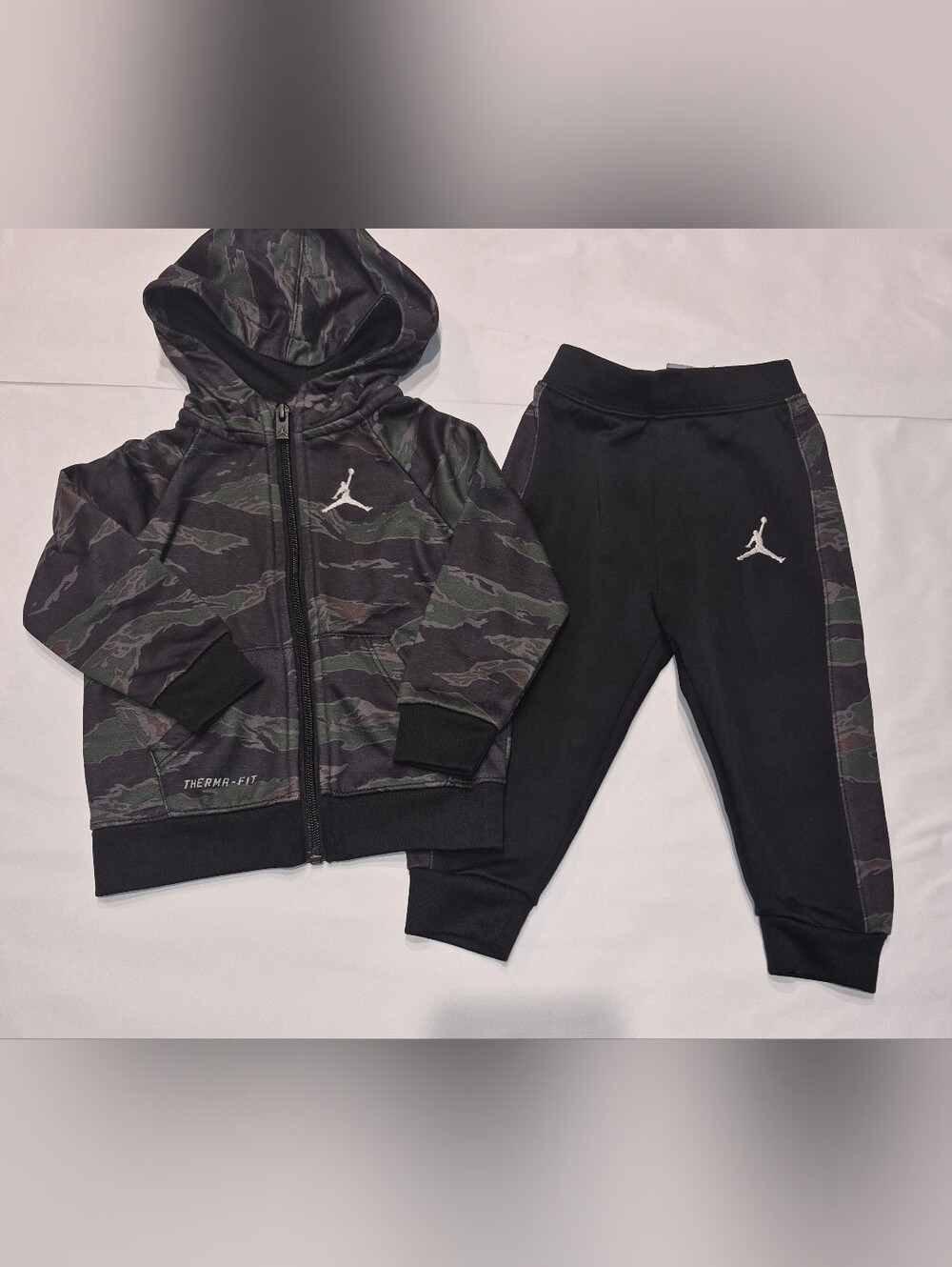 Jordan Zip Up Hoodie And Joggers Set - Size 18 Months